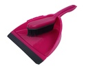 Kehrset mit Gummi Handfeger + Kehrschaufel  Handbesen Kehrblech versch. Farben – Galeriebild 5