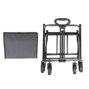Faltbarer Bollerwagen mit Teleskopgriff, 80 kg Traglast, grau – Galeriebild 5, Artikelnummer 18020