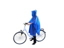2x Regenponcho Unisex mit Kapuze blau Regencape Universalgröße – Galeriebild 2, Artikelnummer 2222