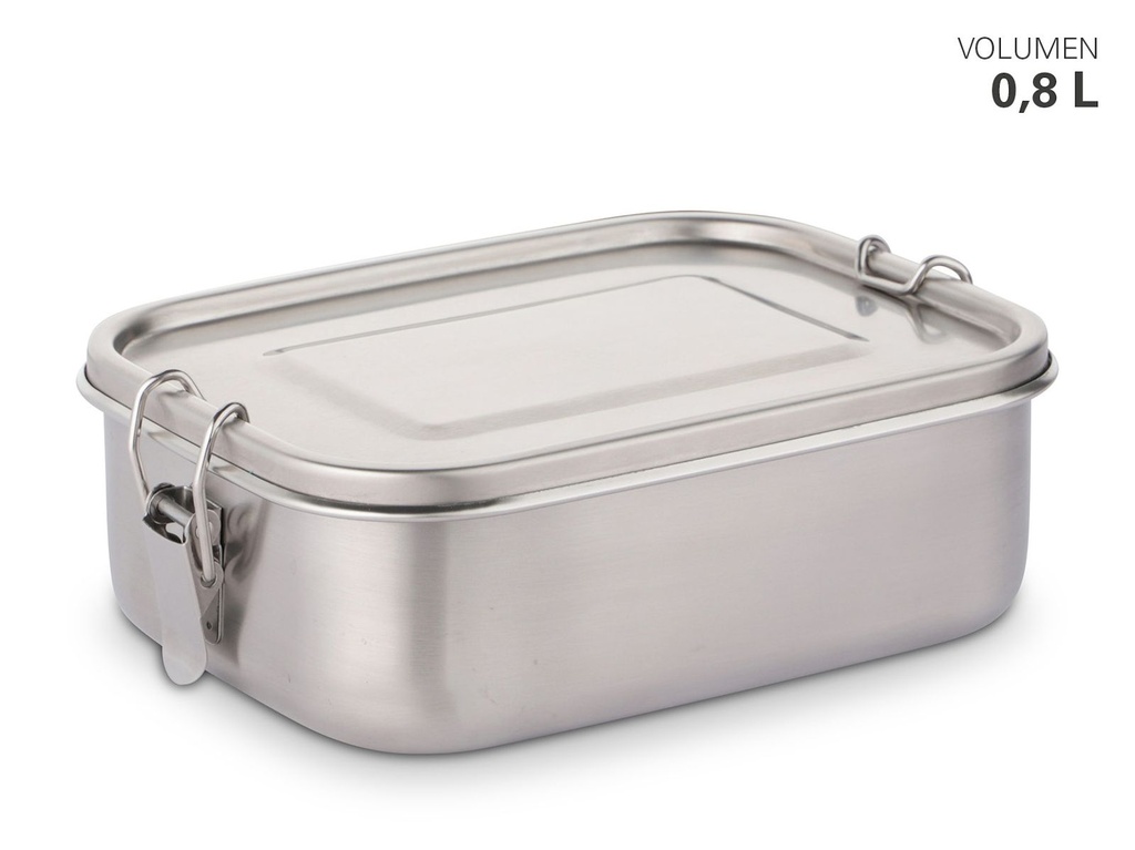 Vesperdose Lunchbox Brotdose Auslaufsicher Füllmenge ca. 800 ml aus Edelstahl – Galeriebild 1, Artikelnummer 15312