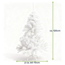 Weißer Weihnachtsbaum 90–180 cm künstlicher Tannenbaum in 4 Größen – Galeriebild 6, Artikelnummer 18345