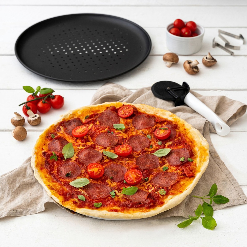 Zenker Pizza Stahlblech Set 6-tlg. Antihaft – Galeriebild 6, Artikelnummer 15543