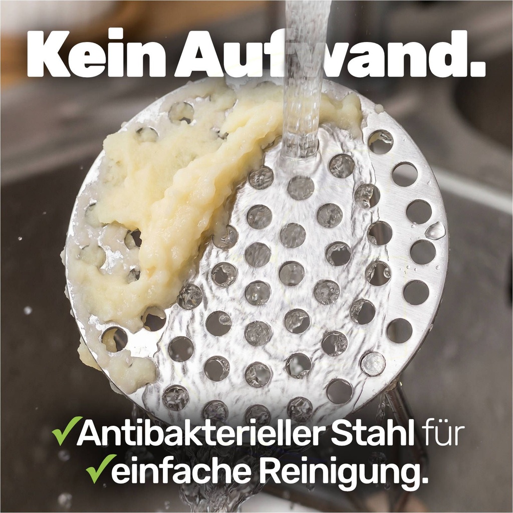 Kartoffelstampfer aus Buche mit Metallplatte für Kartoffelpüree – Galeriebild 9, Artikelnummer 1580