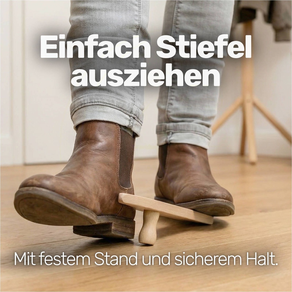 Stiefelknecht aus Holz praktischer Stiefelauszieher Ausziehhilfe – Galeriebild 4, Artikelnummer 1929