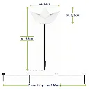 3er LED Solar Gartenstecker "Papierboot" – Galeriebild 1, Artikelnummer 14953