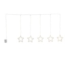 LED Sternenvorhang warmweiß 100 LEDs Batteriebetrieb Timer 100x65cm – Galeriebild 6, Artikelnummer 18317