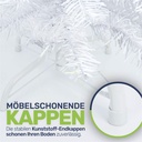 Weißer Weihnachtsbaum 90 cm künstlicher Tannenbaum 100 Spitzen – Galeriebild 7, Artikelnummer 8125