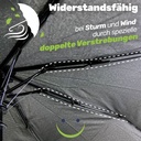 Regenschirm Sturmfest mit Automatik-Öffnung Taschenschirm in Schwarz – Galeriebild 3, Artikelnummer 17206