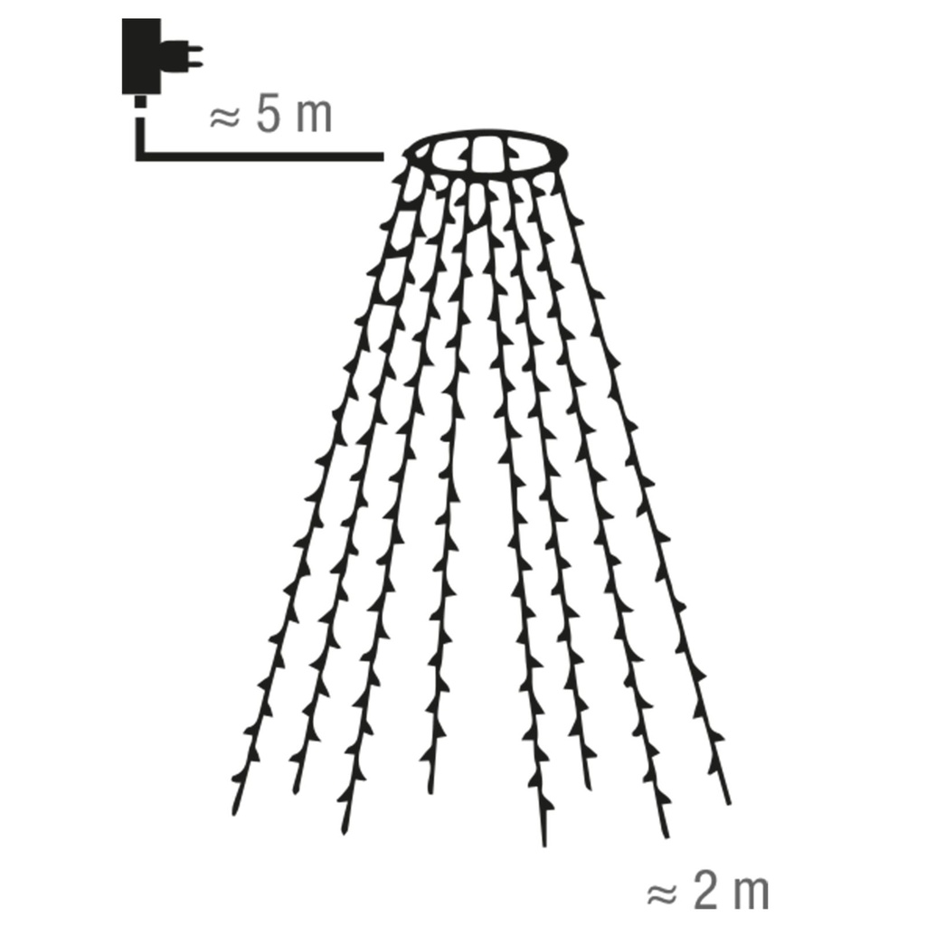 160 LED Tannenbaumlichterkette Weihnachtsbaum Baumbeleuchtung – Galeriebild 1, Artikelnummer 16802