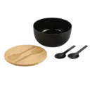 Salatschale, schwarz, Bambus, FSC, Artikelnummer 18488