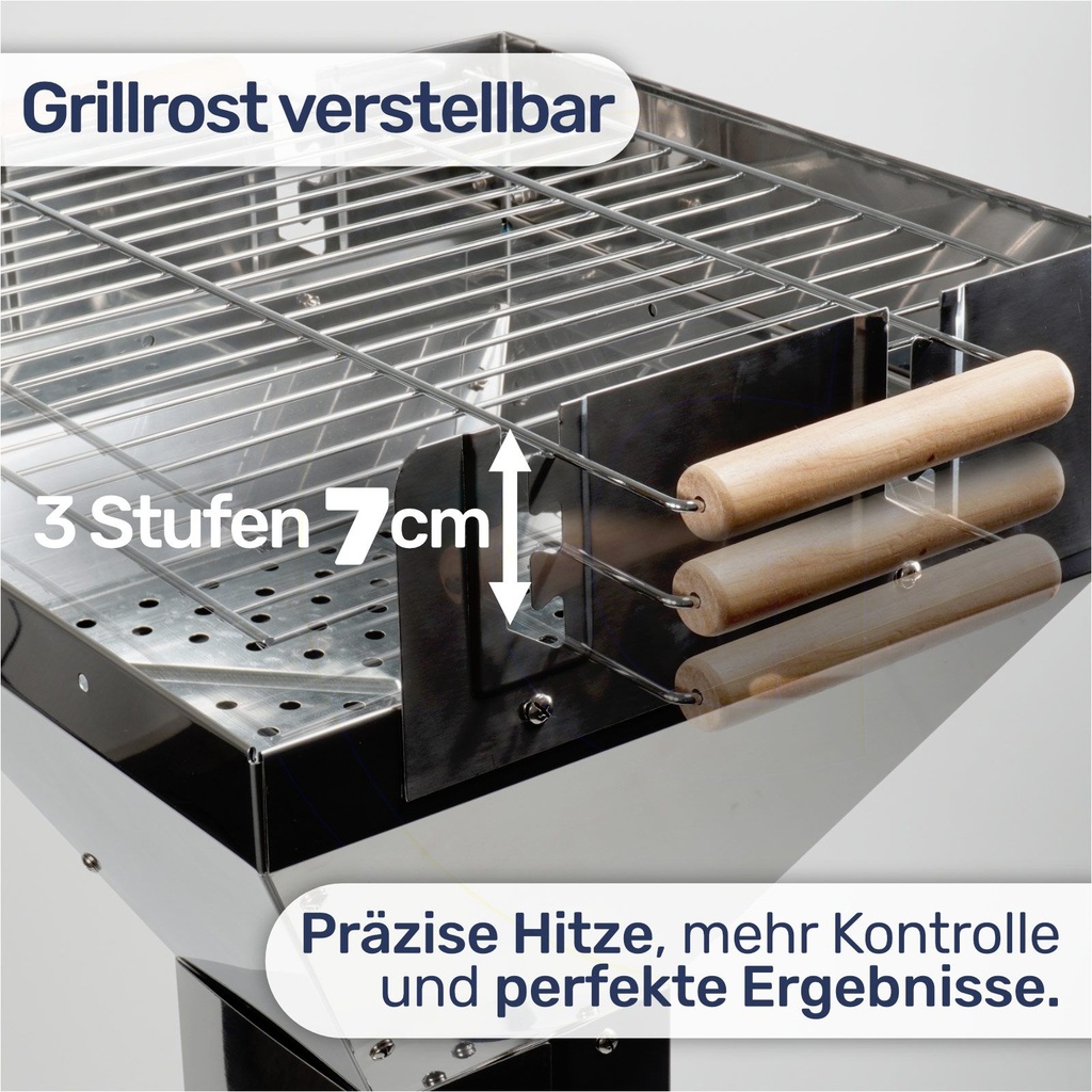 EDELSTAHL Säulengrill BBQ – Galeriebild 7, Artikelnummer 2788