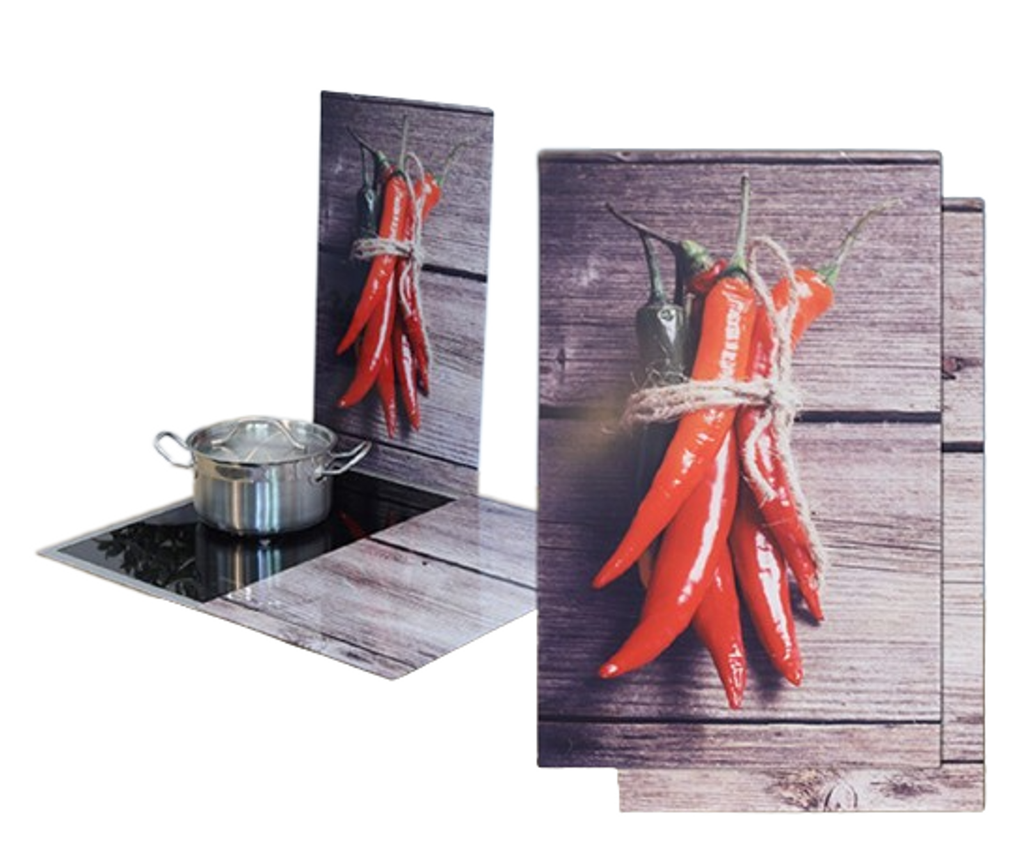 2-tlg. Herdabdeckplatten aus Glas – Galeriebild 2, Artikelnummer 10474