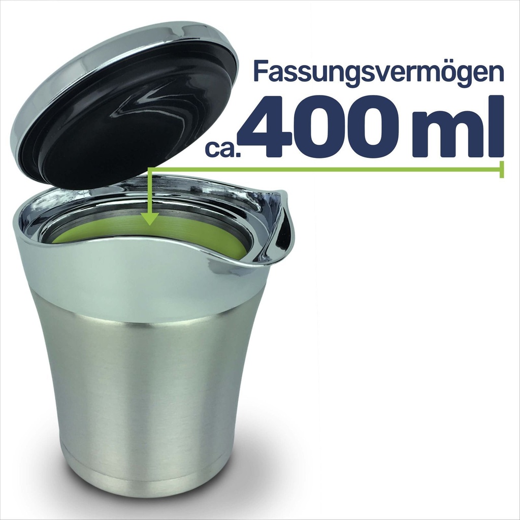 2er Set Edelstahl Thermo Sauciere Einhand Soßenkanne – Galeriebild 6, Artikelnummer 17213