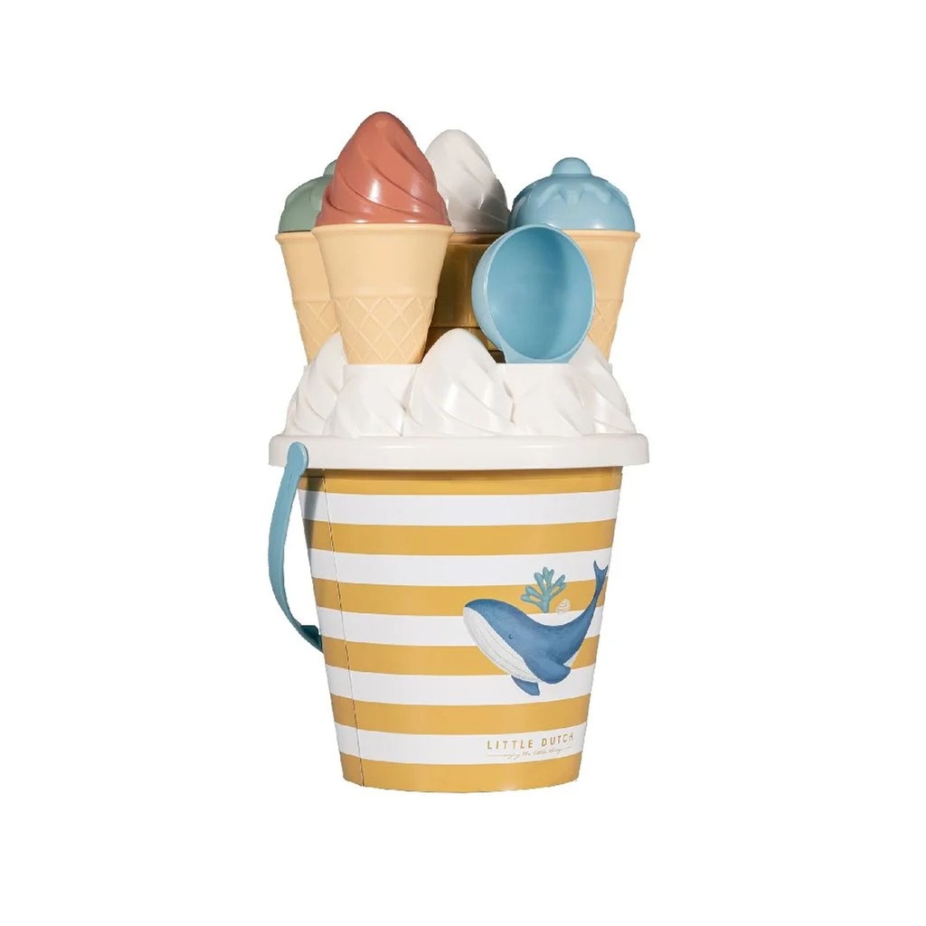 Little Dutch Ocean Dreams Blau Sandspielzeug 14-teilig ab 18 Monaten – Galeriebild 2, Artikelnummer 18046