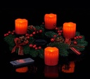 Adventskranz mit LED Echtwachskerzen Deko – Galeriebild 4, Artikelnummer 3129