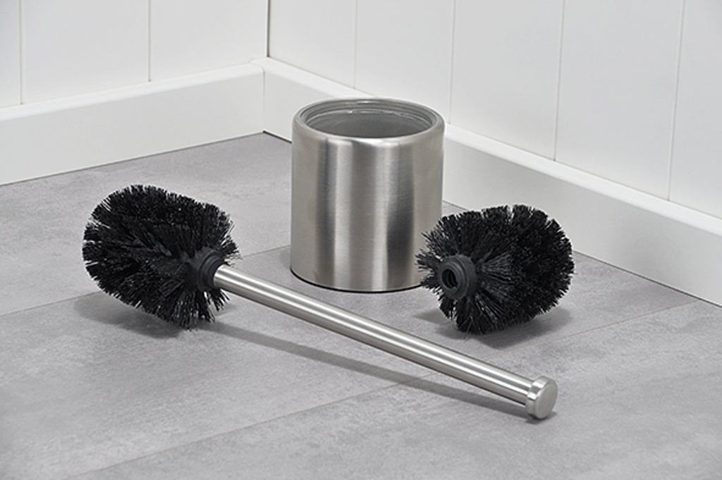 WC-Garnitur Klobürste Toilettenbürste Bürste Toilette Edelstahl – Galeriebild 2, Artikelnummer 8729