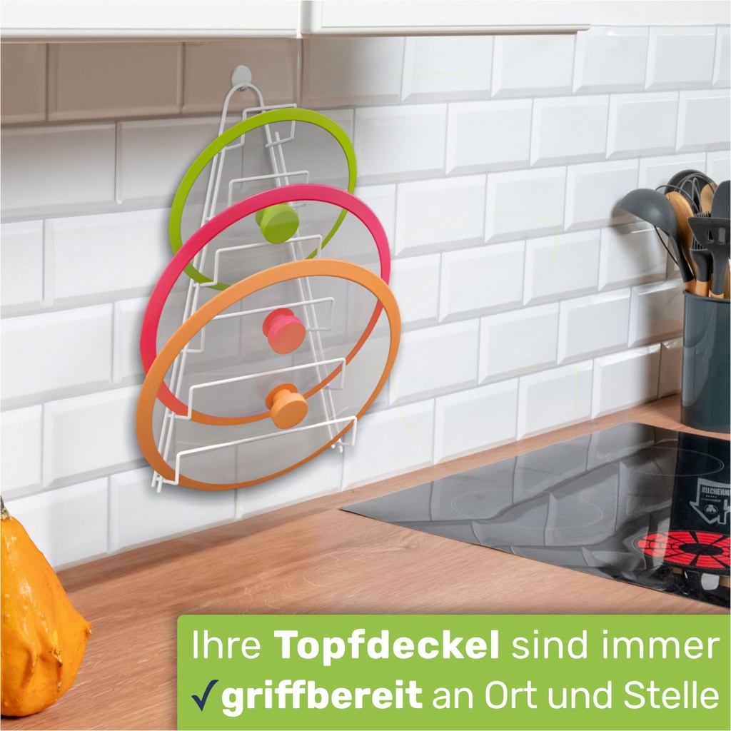 Topfdeckelhalter Deckelhalter Deckel Aufbewahrung für 6 Deckel – Galeriebild 6, Artikelnummer 12266