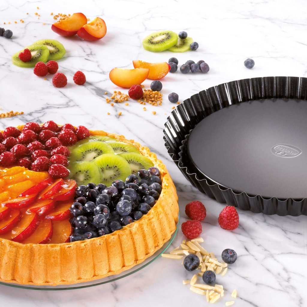 Dr. Oetker Obstkuchenform Backform 28cm Schwarz – Galeriebild 1, Artikelnummer 15561