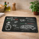 Frühstücksbrettchen Melamin mit Gummifüßen Motiv Ristorante 23x14 cm – Galeriebild 2, Artikelnummer 18237