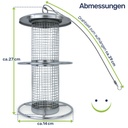 Edelstahl Vogelfutterstation wetterbeständig Vogel Futterstation – Galeriebild 8, Artikelnummer 1441