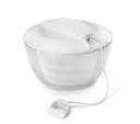 Salatschleuder 24 cm mit Seilzug, 4 L, Kunststoff weiß/transparent – Galeriebild 2, Artikelnummer 18247