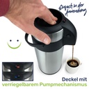Edelstahl Airport Pumpkanne, 5 Liter- doppelwandig, auslaufsicher – Galeriebild 5, Artikelnummer 10106