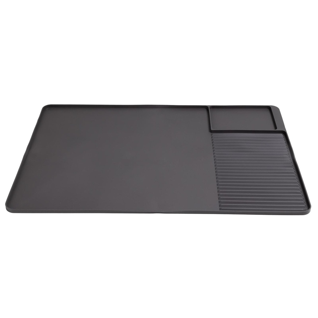 Silikon-Abtropfmatte 59×40 cm anthrazit hitzebeständig – Galeriebild 1, Artikelnummer 18113