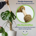 Erweiterbare Pflanzenstütze mit Kokosfilz – Rankhilfe 60 cm – Galeriebild 2, Artikelnummer 17643