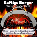 Smash-Burger Maker Set 4-teilig mit Haube, Pressen und BBQ-Wender – Galeriebild 4, Artikelnummer 17930