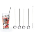 4er Set Edelstahl Cocktaillöffel Langstiellöffel Cocktail Löffel – Galeriebild 1, Artikelnummer 16353
