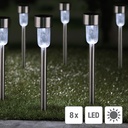 8er Set Solarlampen Garten