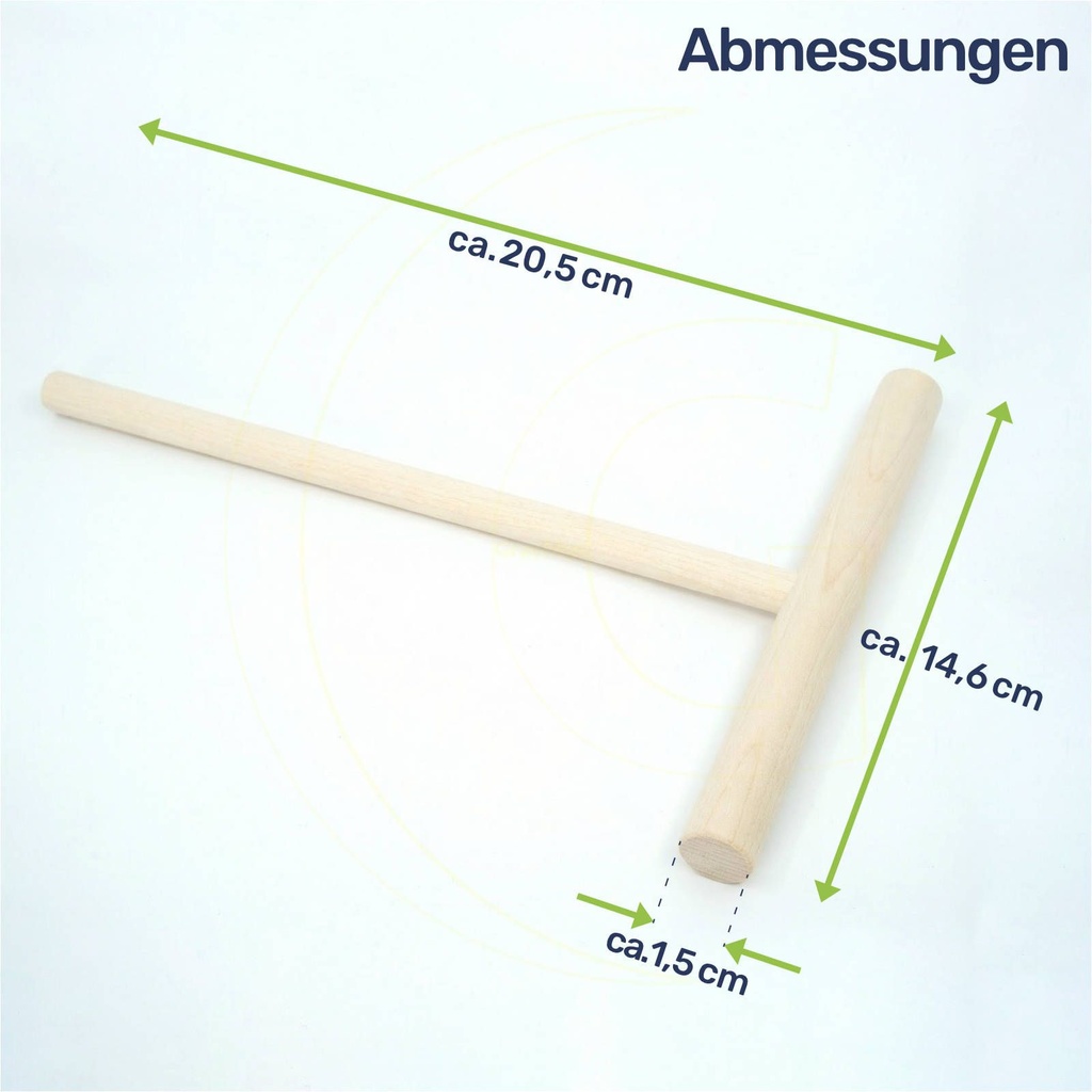 Crêpesverteiler aus Buchenholz 20 cm Teigverteiler T-Form – Galeriebild 7, Artikelnummer 1738