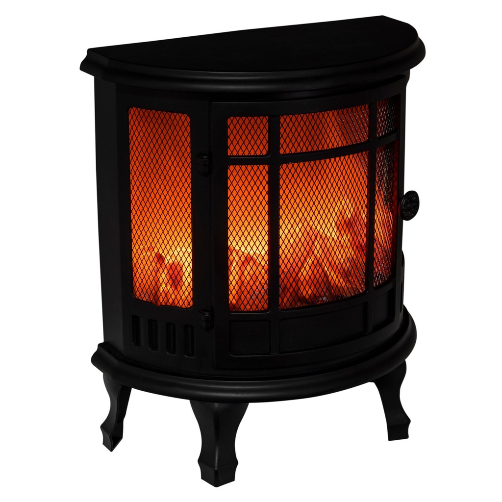 LED Deko Kamin Nostalgie Tischkamin Schwarz ca. 30,5 x 16 x 35,5 cm – Galeriebild 3, Artikelnummer 17198