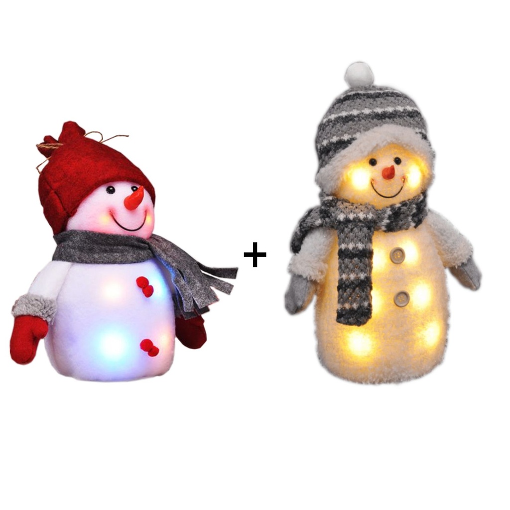 2er Set Schneemann Deko Weihnachten Adventsdekoration – Galeriebild 1, Artikelnummer 13044