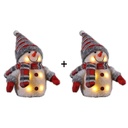 2er Set Weihnachtsfiguren Deko LED Schneemann Beleuchteter Schneemann – Galeriebild 1, Artikelnummer 13015