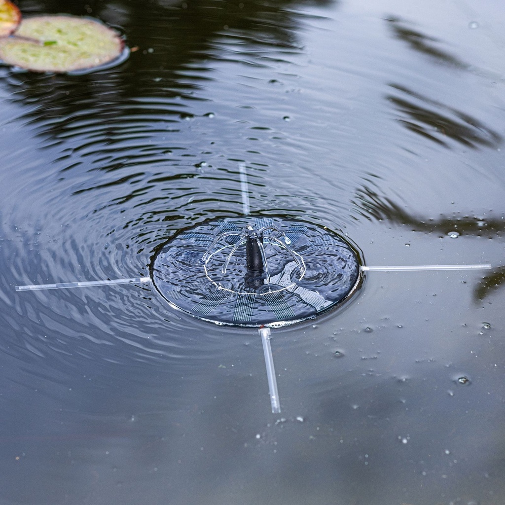 Solar Springbrunnen Ø 16 cm mit 7 verschiedene Düsen – Galeriebild 4, Artikelnummer 17287