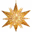 LED Weihnachtsstern Holz 6 warmweiße LEDs Batteriebetrieb Ø29 cm – Galeriebild 3, Artikelnummer 3100