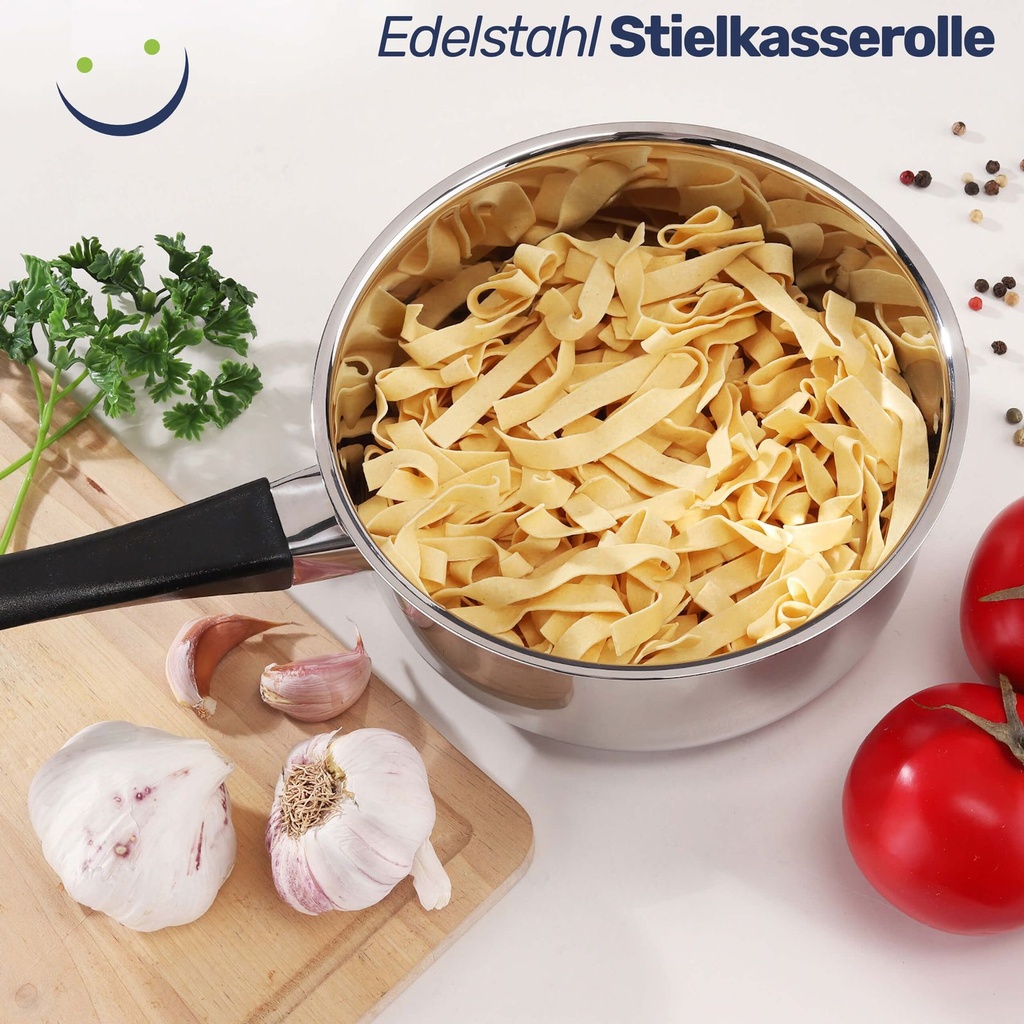 Stielkasserolle "Sylt" Kochtopf Topf aus Edelstahl – Galeriebild 3, Artikelnummer 2570