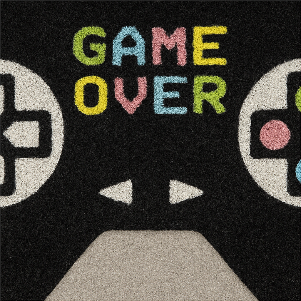 Fußmatte Game Over im Controller Design 60 x 39 cm – Galeriebild 2, Artikelnummer 18308