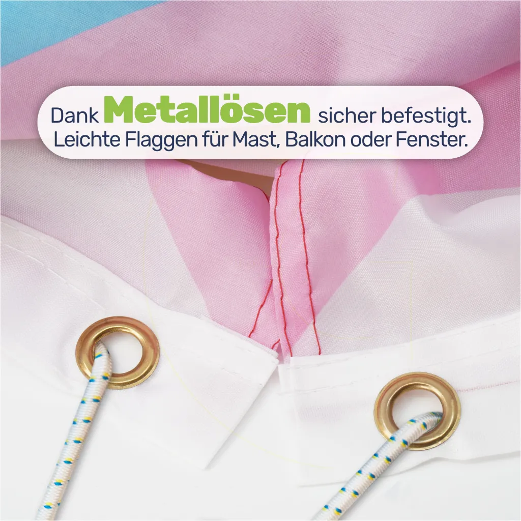 Set 1 Flagge + 8 Anstecker 150x90 cm, Pride Anstecker Set mit Symbolen – Galeriebild 1