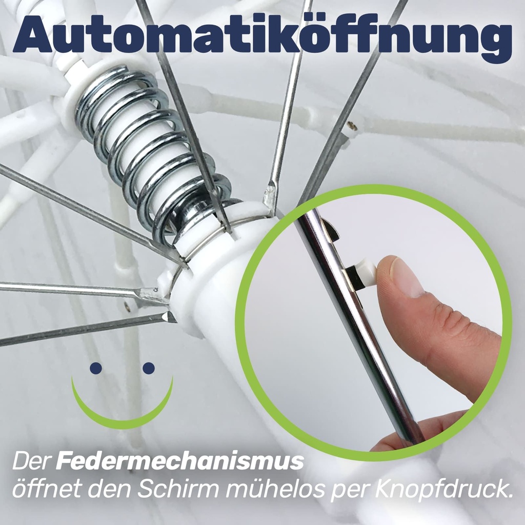 Stockschirm Regenschirm Regen- und Wetterschutz in transparent – Galeriebild 3, Artikelnummer 17312