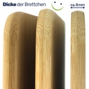 3er Set Bambusbretter Schneidebretter Brettchen – Galeriebild 5, Artikelnummer 17282