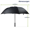 Großer Golfschirm Regenschirm Stockschirm  Automatik XXL 132 cm – Galeriebild 12, Artikelnummer 2293