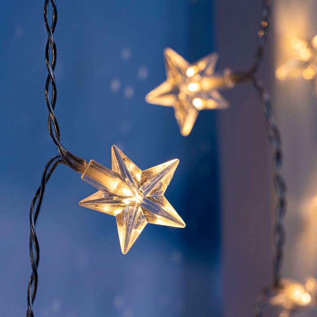 40 LED Sternenvorhang Warmweiß – Galeriebild 4, Artikelnummer 16801