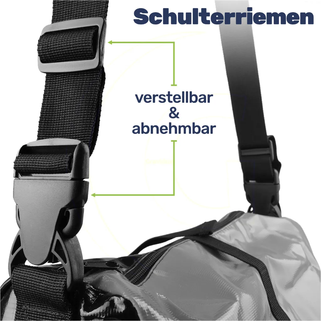 Tarpaulin-Fahrradtasche grau – Galeriebild 1, Artikelnummer 18365