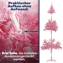 Pinker Weihnachtsbaum 150 cm künstlich mit Metallständer 440 Zweigen – Galeriebild 8, Artikelnummer 3007