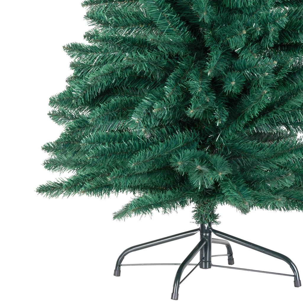Schmaler künstlicher Weihnachtsbaum 180 cm mit Metallständer grün – Galeriebild 3, Artikelnummer 18286