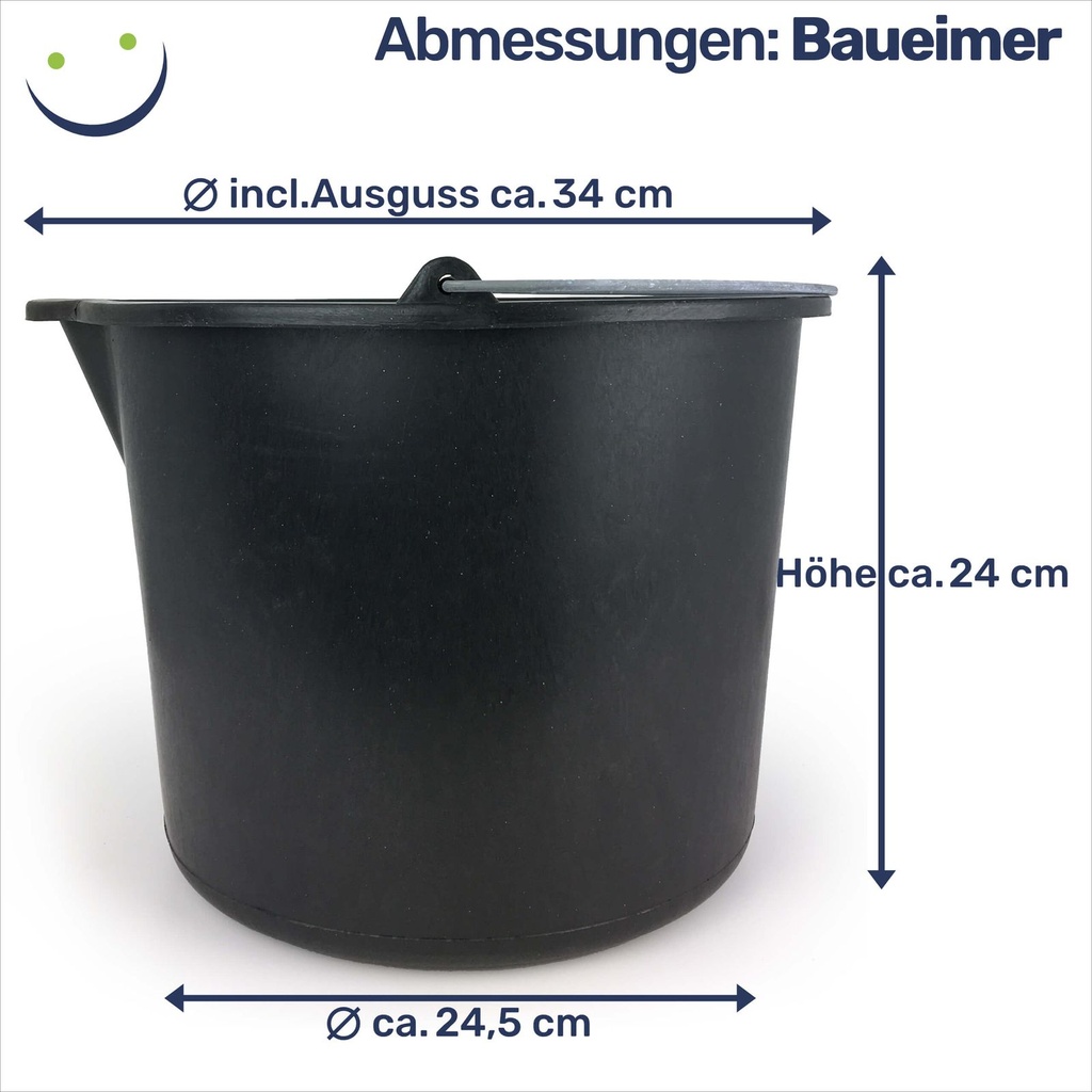 Baueimer 12 Liter mit Ausguss und Skala – Galeriebild 5, Artikelnummer 17057