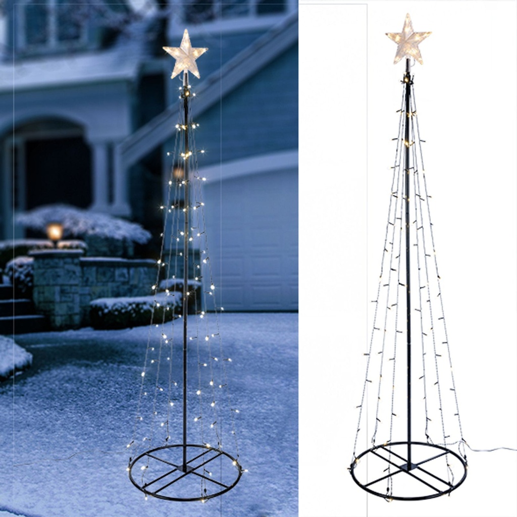 Garten-Weihnachtsbaum Weihnachtsbeleuchtung Garten Baum 180cm – Galeriebild 6, Artikelnummer 8111