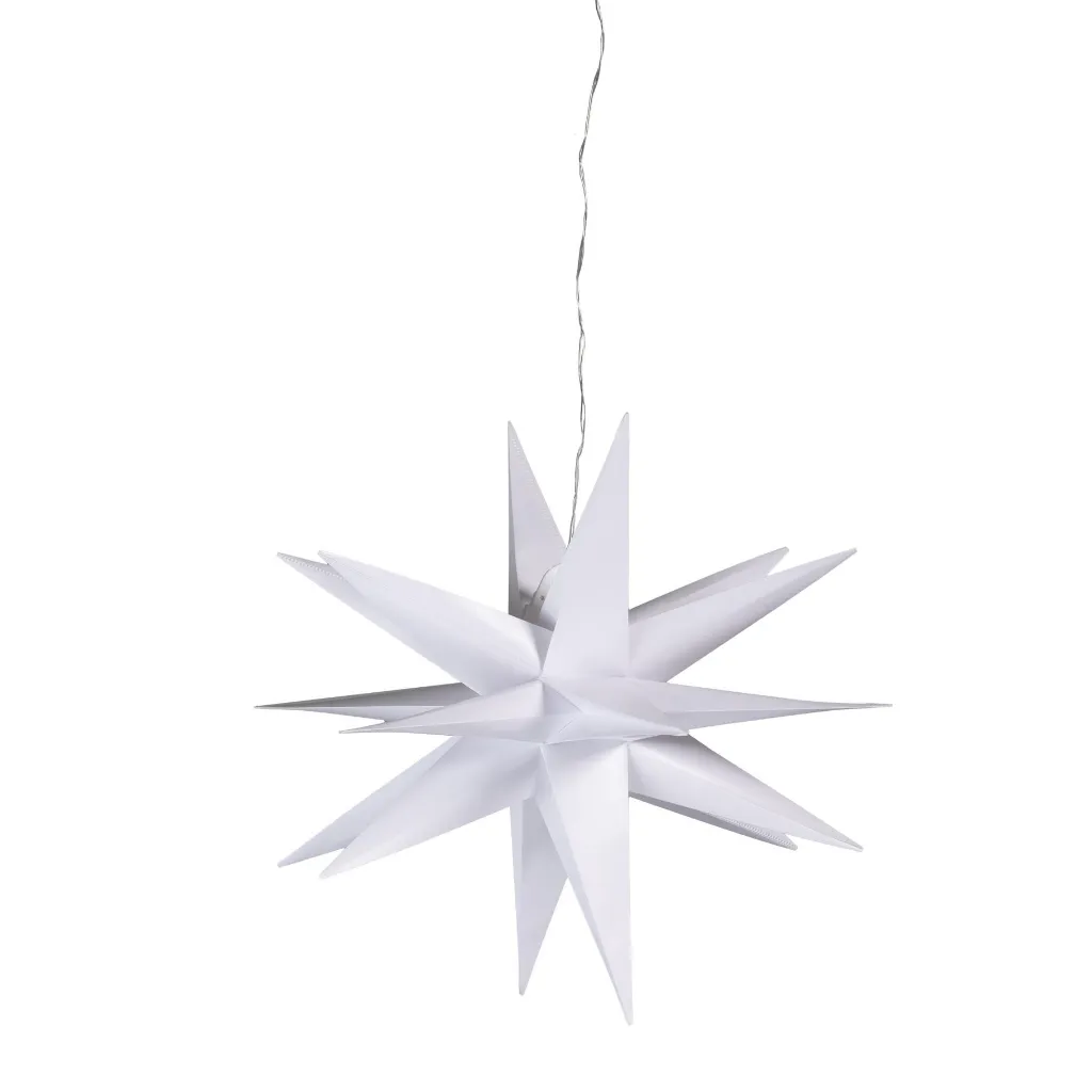 LED Weihnachtsstern weiß - für den Außengebrauch, ca. Ø 56 cm – Galeriebild 1, Artikelnummer 18507
